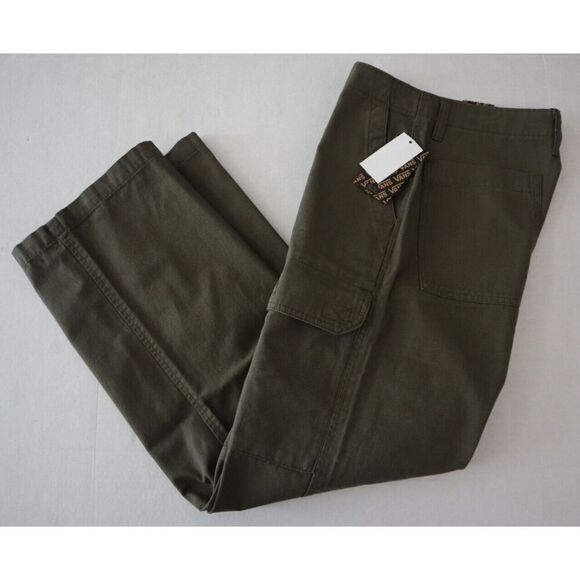 Vans 000F7M Women's Sz 27 Olive Green Arroyo Wide Leg Cargo Pants - Picture 6 of 8